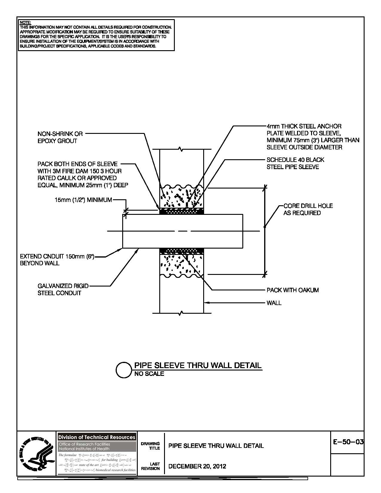 NIH Standard CAD Details